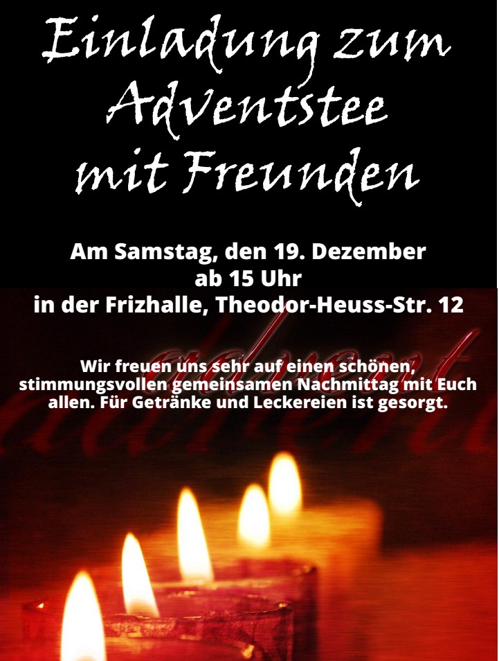 Einladung Adventstee